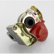 Levegőkuplung M16x1.5 szelepes piros